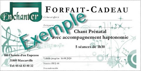 Forfait cadeau Chant Prénatal Forfait cadeau Chant Prénatal