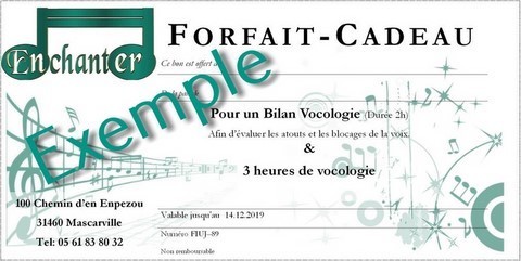 Forfait cadeau Vocologie Forfait cadeau Vocologie