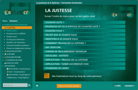 Formation La justesse