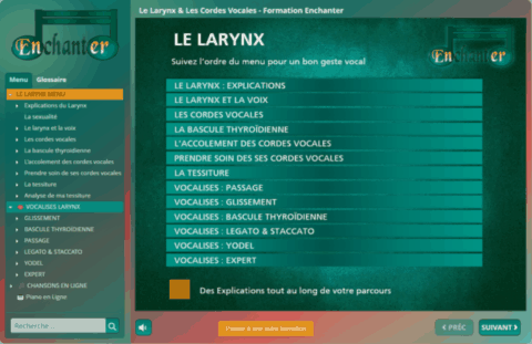 Formation Le Larynx & Les Cordes Vocales