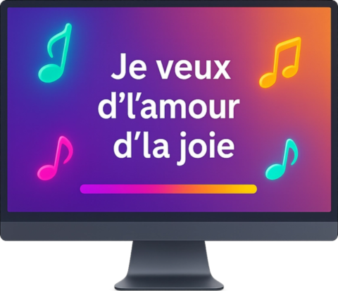 Pc ou tablette Chant en ligne Pc ou tablette Chant en ligne